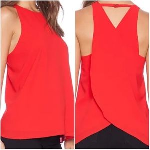 SANCTUARY Strawberry Fields split racer back tank